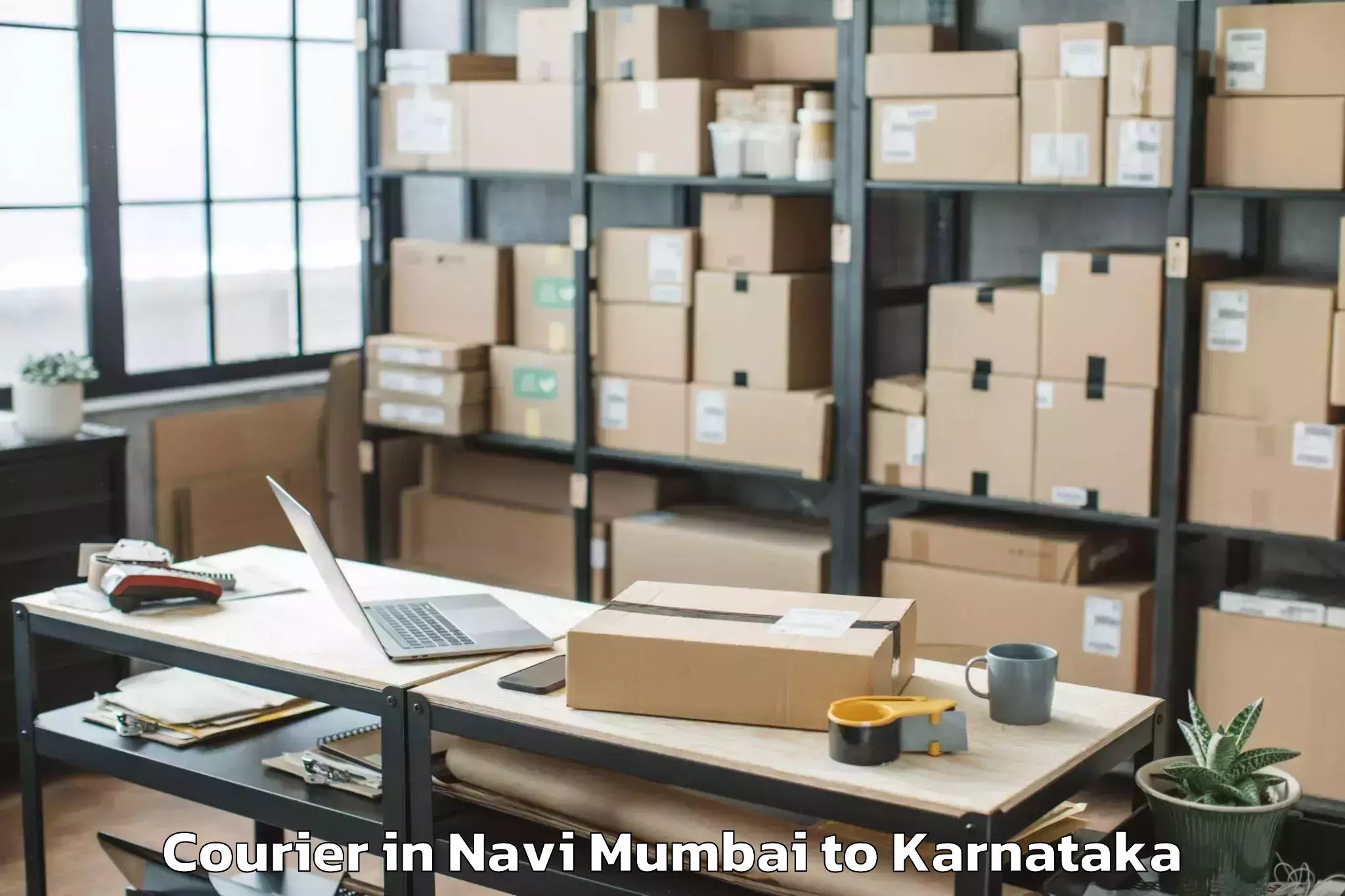 Trusted Navi Mumbai to Tumkur University Tumkur Courier